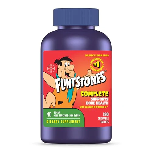 Flintstones Vitamins Chewable Kids Vitamins, Complete Multivitamin for Kids and Toddlers with Iron, Calcium, Vitamin C, Vitamin D & more