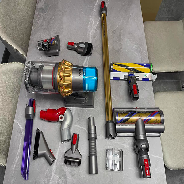 Dyson-V15 Detection Cordless Staubsauger &ndash; Gelb/Nickel