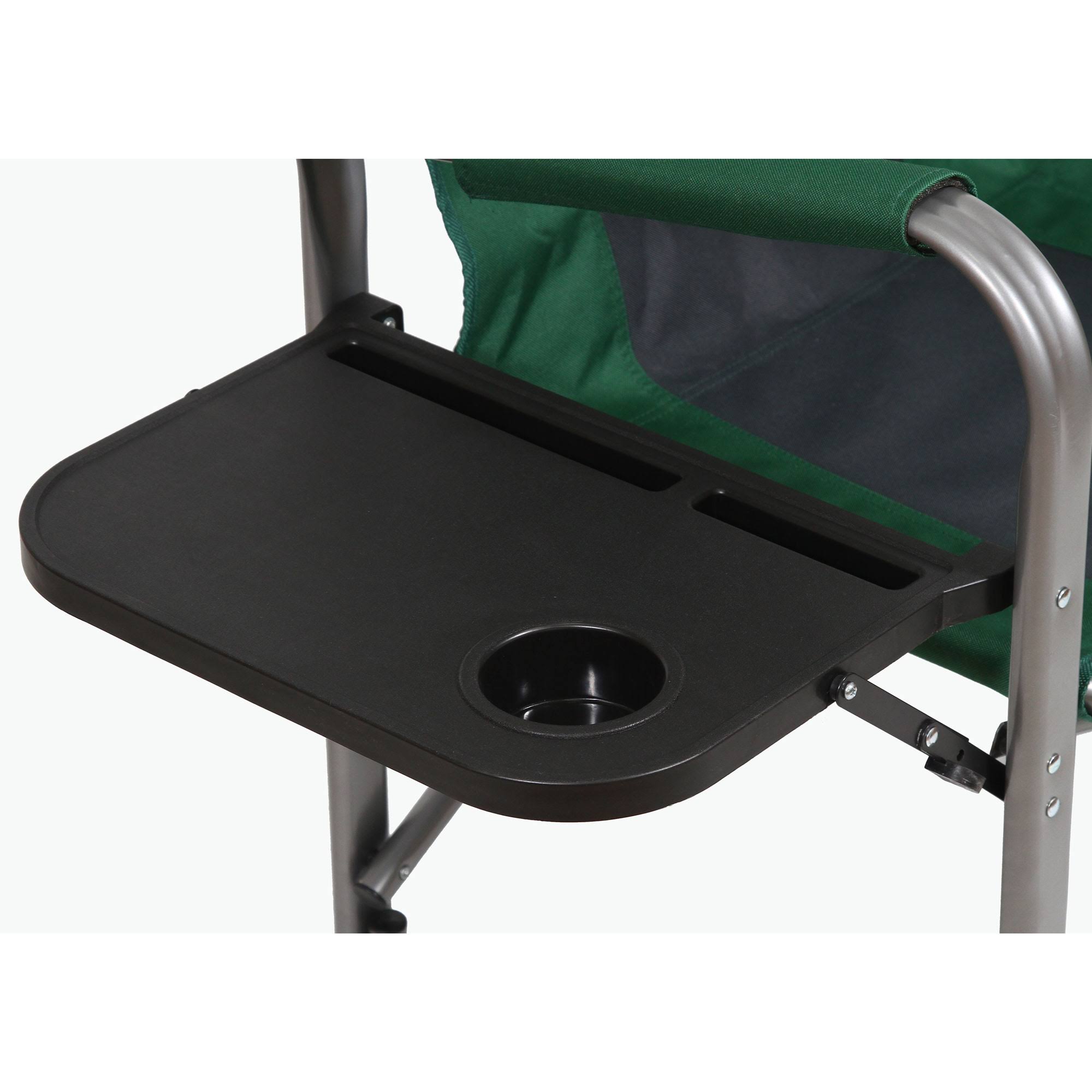 Kamp-Rite Director&s Chair Outdoor Camping Folding Chair w/ Side Table u0026 Cooler