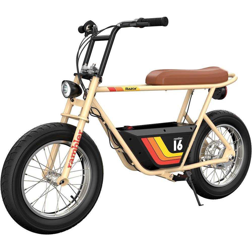 Razor Rambler Step Over Electric Scooter - Beige - Sports Supplies Online Store