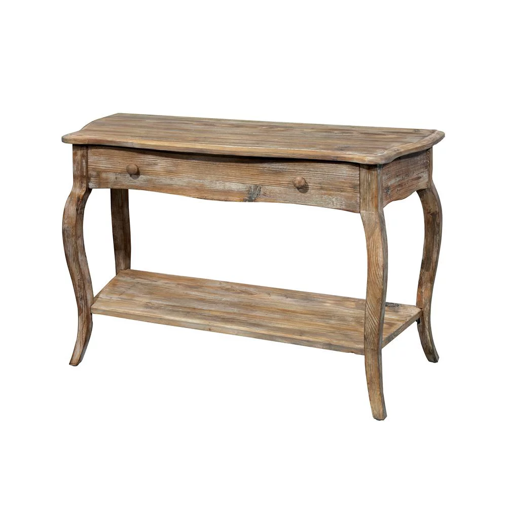 Alaterre Rustic Reclaimed Media/Console Table, Driftwood