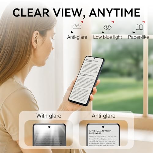 TCL 60 XE NXTPAPER 5G Cell Phone, 128GB Unlocked Android Smartphone, 6.8" 120Hz Paper-Like Display, AI Features, 5010mAh Battery