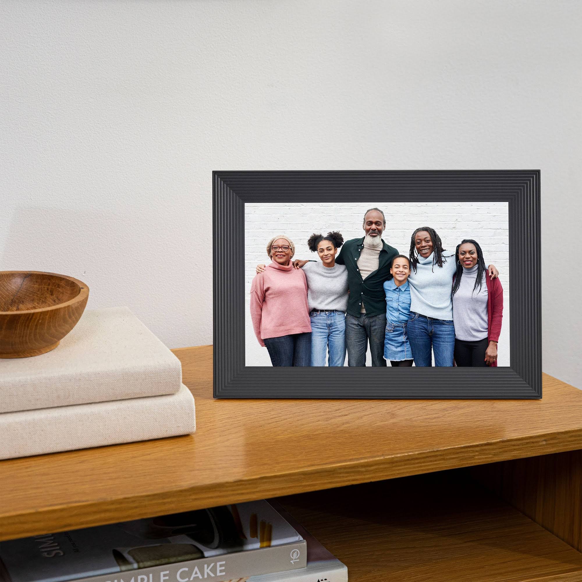 Aura Carver Luxe Digital Photo Frame - Gravel