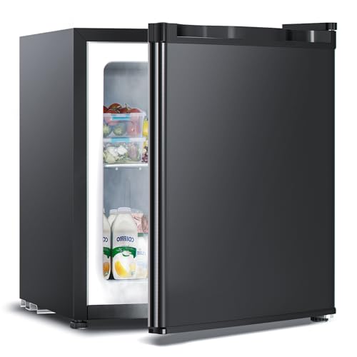 3.0 Cu.ft Upright Freezer, Small Mini Freezer with Adjustable Thermostat, Removable Shelves, Reversible Single Door, for Bedroom/Home/Dorms/Apartment