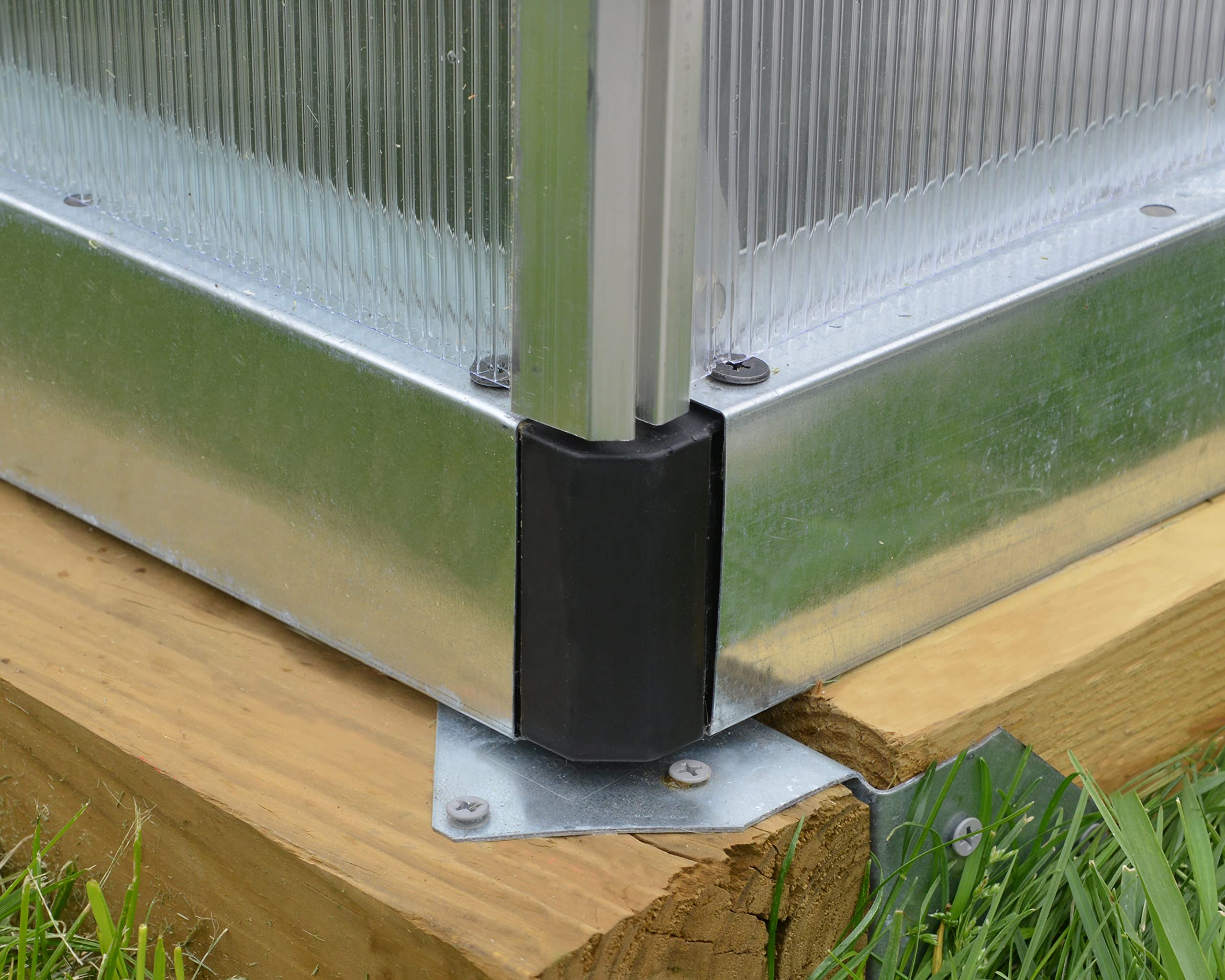 【Home&Garden】Bella Hobby Greenhouse, 8' x 12', Silver with Twin Wall Glazing