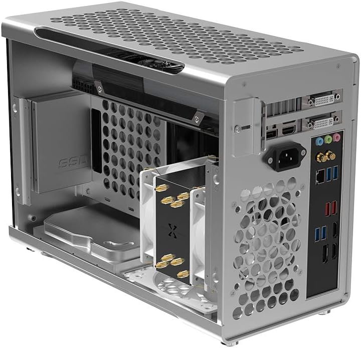 Mini ITX Case, Aluminum PC case Silver