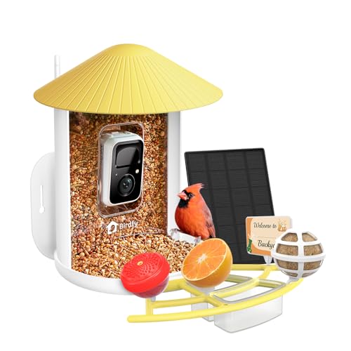 NETVUE Birdfy® Pro Bird Feeder with Camera, Wider Perch DIY Add-ons, Hummingbird Feeder, Suet Ball, Jelly Feeder
