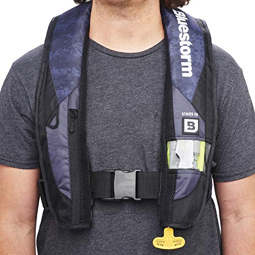 BLUESTORM Atmos 40 Automatic/Manual Inflatable PFD Life Jacket for Adults | US Coast Guard (USCG) Approved Life Vest