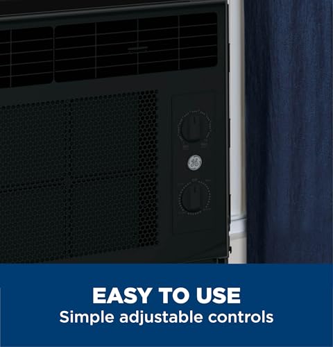 GE Window Air Conditioner Unit, 6,000 BTU for Small Rooms up to 250 sq ft. with Adjustable Fan and Cooling Settings