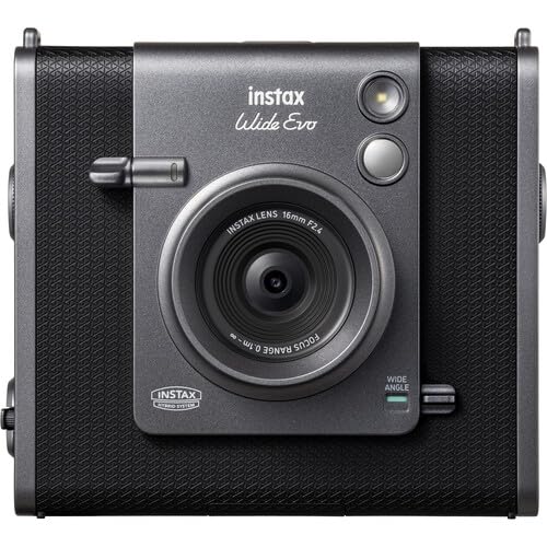 INSTAX Wide EVO 2-in-1 Instant Film Camera and Printer, Rear LCD Screen, 10 Lens and 10 Film Filters, Wide-Angle Lens Function