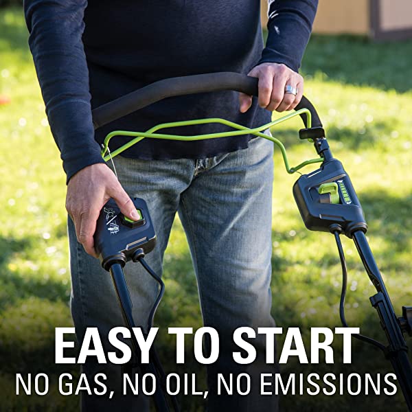 Greenworks Pro 80V 21 inch Cordless Push Lawn Mower, Includes Two 2Ah Batteries and Charger, GLM801601 (2) 2Ah Batteries Push
