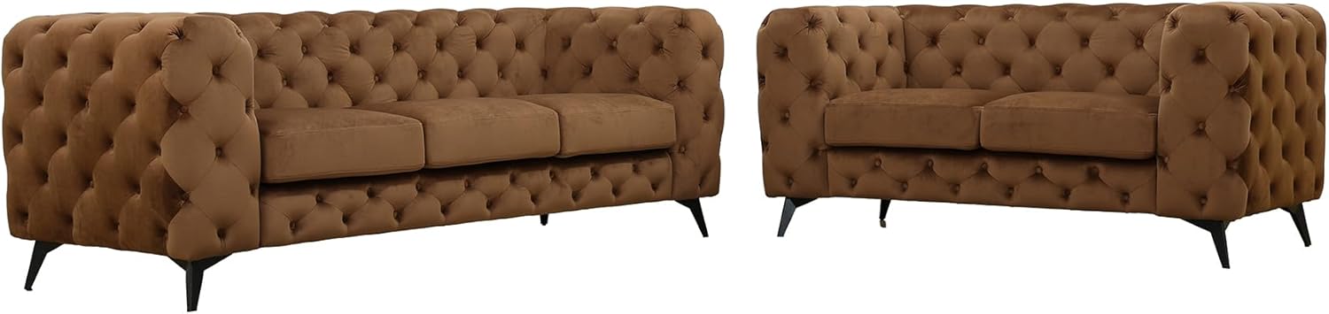 Beverly Fine Furniture Genola 2 Piece Living Room Set, Camel