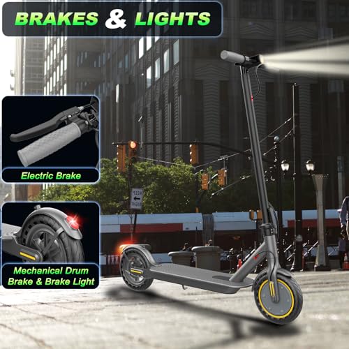 E Scooter for Adults 19-22 MPH 350/500W Motor 281/441Wh Battery,8.5"/10" Tires,Motorized Scooter Up to 22 Miles Range