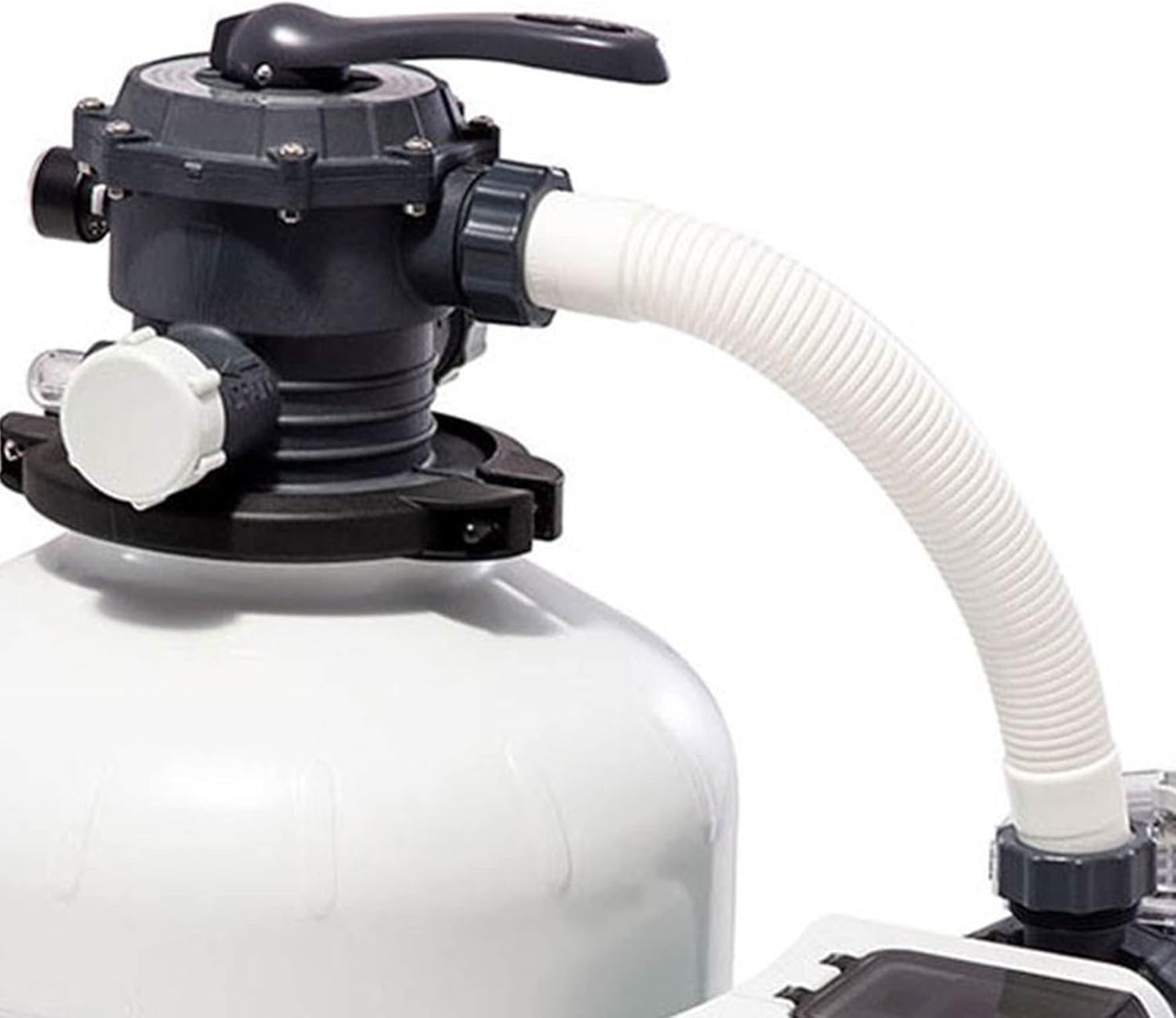 Intex 3000 GPH Sand Filter Pump with Built-In Timer and Krystal Clear Saltwater System Maintenance Set for Above Ground Outdoor Swimming Pools