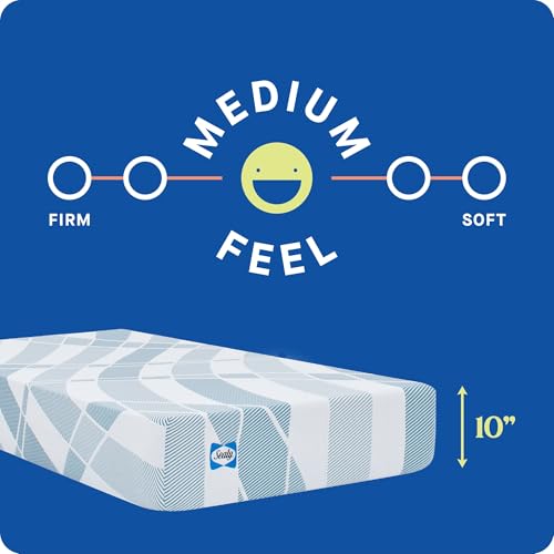 Sealy Dreamlife 12” Foam Mattress-in-a-Box, Full, SealyComfort Gel Memory Foam, SealySupport Transition Foam, Surface-Guard Technology