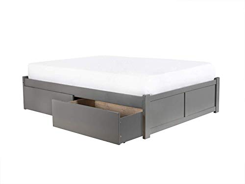 AFI Concord Platform Bed with Footboard & Storage Drawers