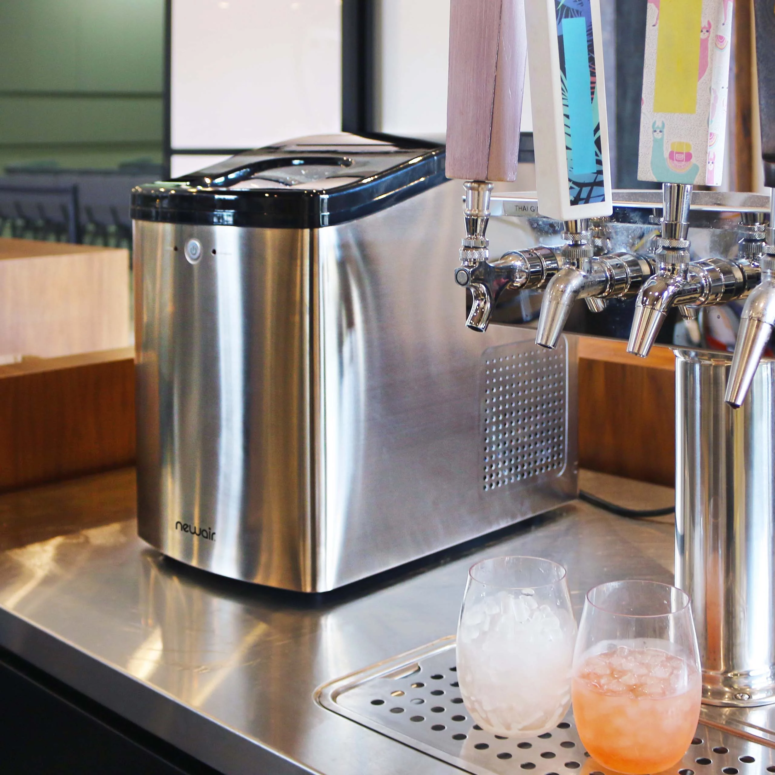 Newair 40 lb. Countertop Nugget Ice Maker in Stainless Steel - NIM040SS00