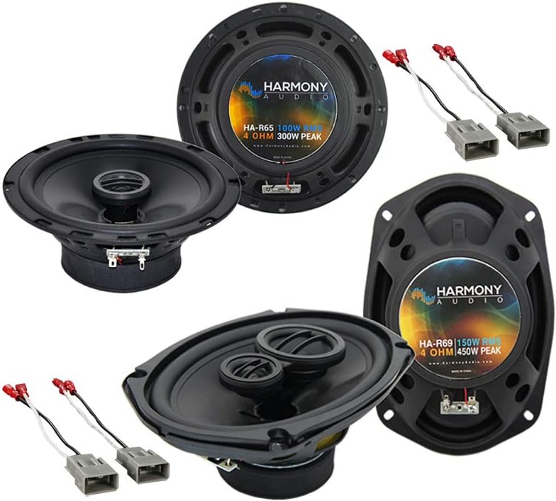 Kicker Bundle Compatible with 1997-2001 Honda Prelude HA-R65 HA-R69 New Factory Speaker Replacement Upgrade Package with HA-727800 Speaker