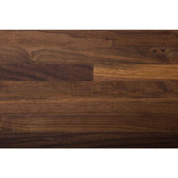 American Hardwood Industries Unfinished Walnut 8 ft. L x 25 in. D x 1.5 in. T Butcher Block Countertop