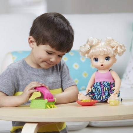 Baby Alive Super Snacks Snackin& Noodles Baby (Blonde) Hasbro