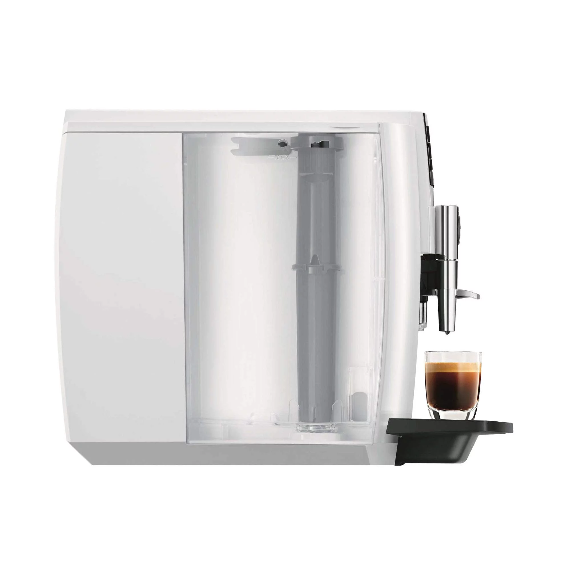 Jura E6 Automatic Espresso Machine (Piano White)