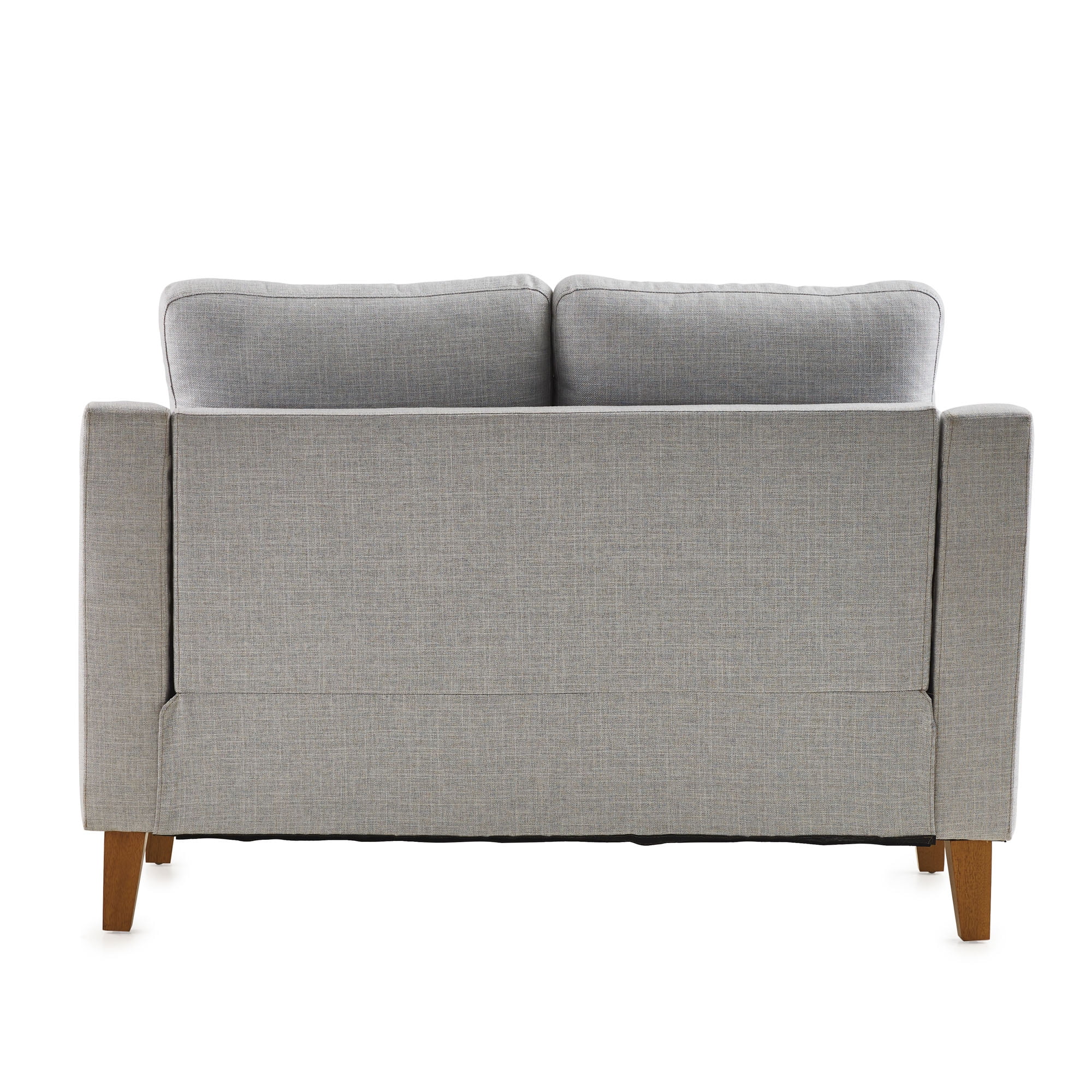 My Texas House Fairview Upholstered Loveseat, Light Gray