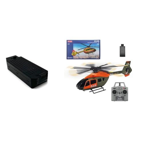 C190 1/30 Scale 6CH Single-Rotor RC Helicopter, Altitude Hold & Gyro Stabilization RC Plane, Beginner-Friendly Drone for Adult(4 Battery)
