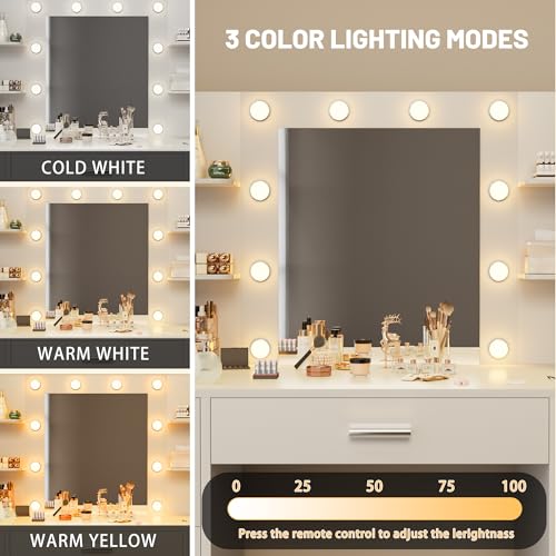 Furmax Vanity Desk with Mirror