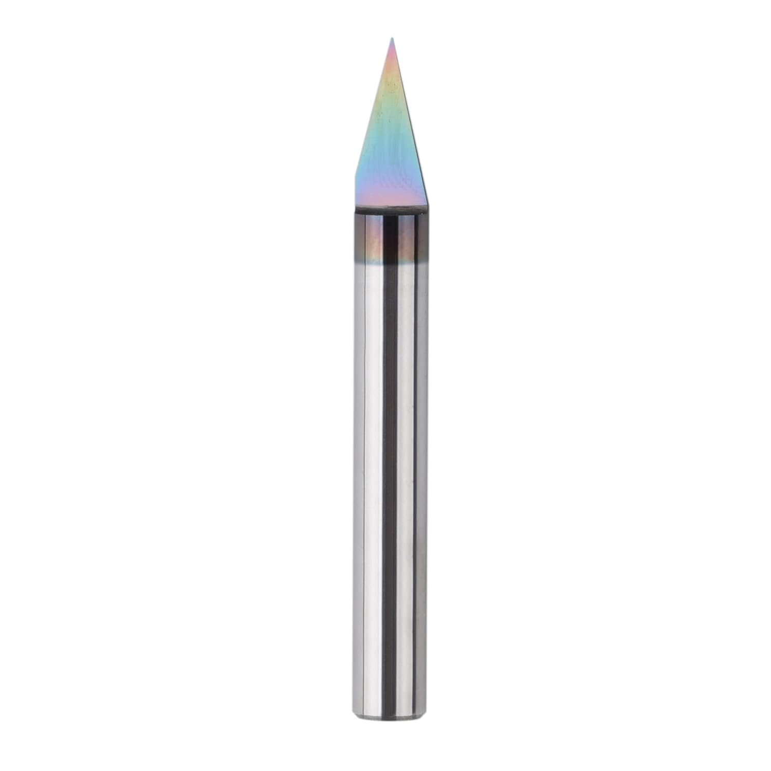 SpeTool Carbide V Groove Bit 30 Degree Engraving Bit 0.015" Tip with 1/4" Shank SPE-X Coated Extra Life