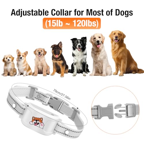 GPS + Wireless Dog Fence & Training Collar – No Subscription, App Geo-Fence 3280ft, 60-164ft Bluetooth Training, 3 Correction Modes, Auto Sleep/Wake