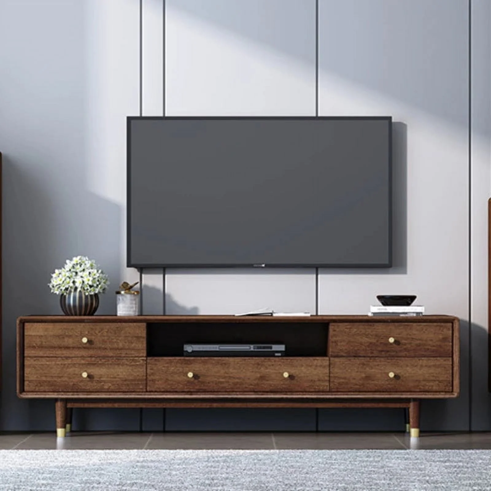 Wood Nordic Tv Stands Modern Retro Mobile Bedroom Mirror Simplicity Tv Stands Console Mueble Salon Living Room Furnitures