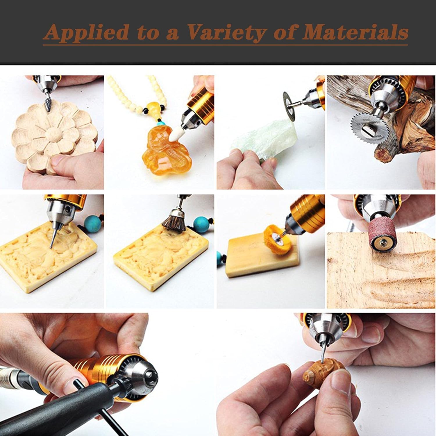 FlySkip Flex Shaft Rotary Tool 780W 6.5MM Flex Shaft Hanging Grinder Carver 1/4 Inch HP Flex Shaft Tool Multi-function Metalworking with Foot Pedal