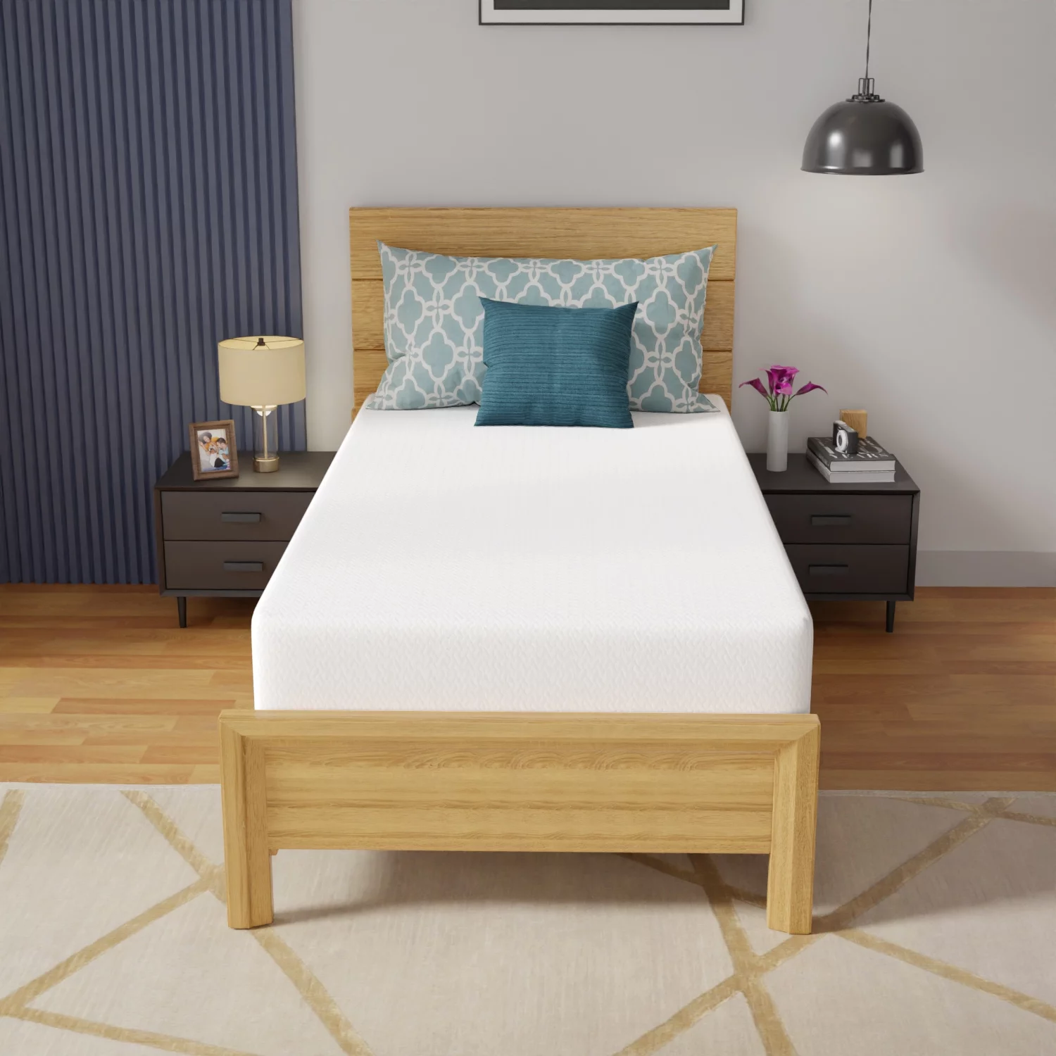 10 Inch Memory Foam Mattress Twin Mattress Wave Comfort Foam Mattress CertiPUR-US Certified,Removable Soft Cover, mattresses for Bed Frame, Bunk Bed