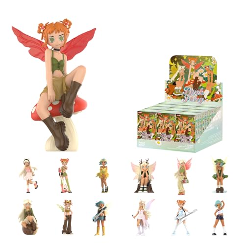 POP MART Peach Riot Punk Fairy Series Figures, 12PCs Peach Riot Blind Box Figures, Random Design Action Figures Collectible Toys Home Decorations