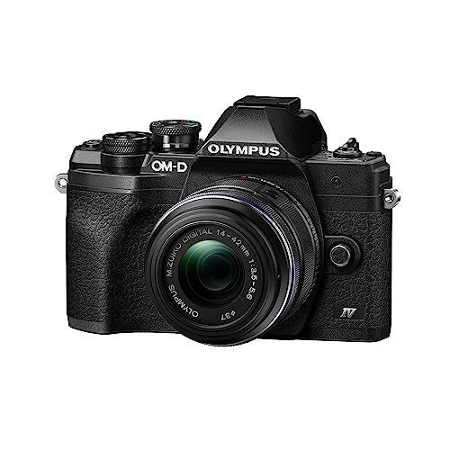 OM SYSTEM OLYMPUS E-M10 Mark IV Silver Micro Four Thirds System Camera M.Zuiko Digital ED 14-42mm F3.5-5.6 EZ kit 20MP Sensor 5-Axis Image