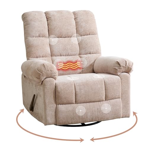 Oversized Power Lift Recliner Chair with Massage and Heat for Elderly, 26" Extra Wide Lift Chair for Big and Tall