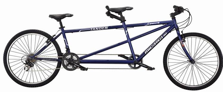 Micargi Sport 21 Speed Tandem Bicycle, Blue - 26x22