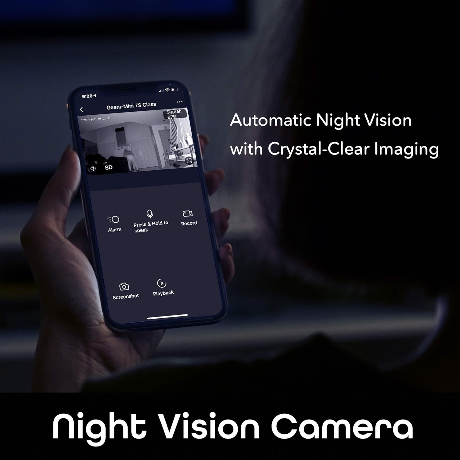 Geeni Look Indoor Smart Security Camera, 1080p HD Surveillance with 2-Way Talk and Motion Detection, Works with Alexa and Google Home
