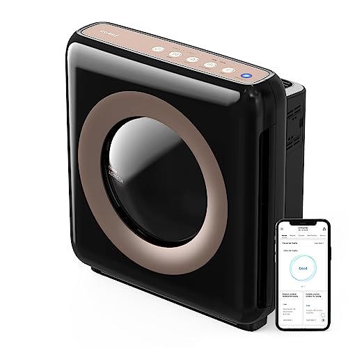 Coway Airmega AP-1512HH(W) True HEPA Purifier with Air Quality Monitoring, Auto, Timer, Filter Indicator, and Eco Mode, 16.8 x 18.3 x 9.7, White