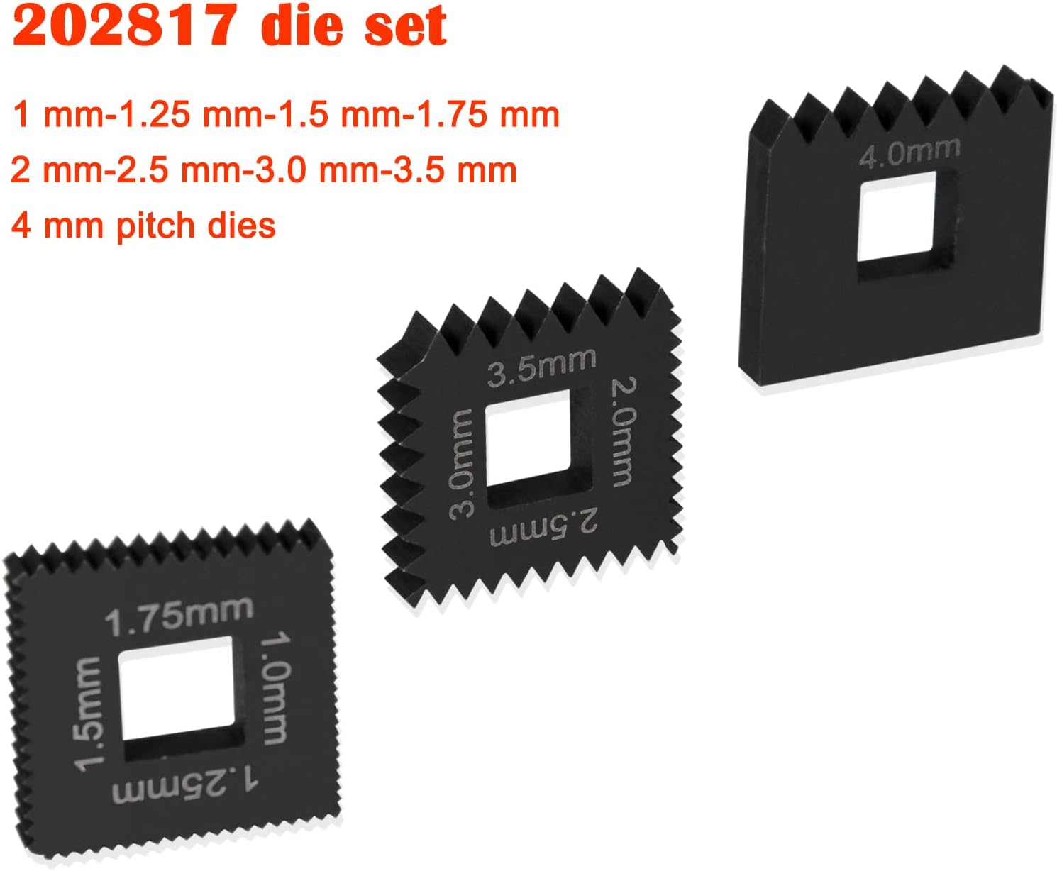 Camoo 7402 Universal Outside Thread Chaser Thread Repair Tool & 202817 Metric Die Set Replace to OTC 7402, 202817