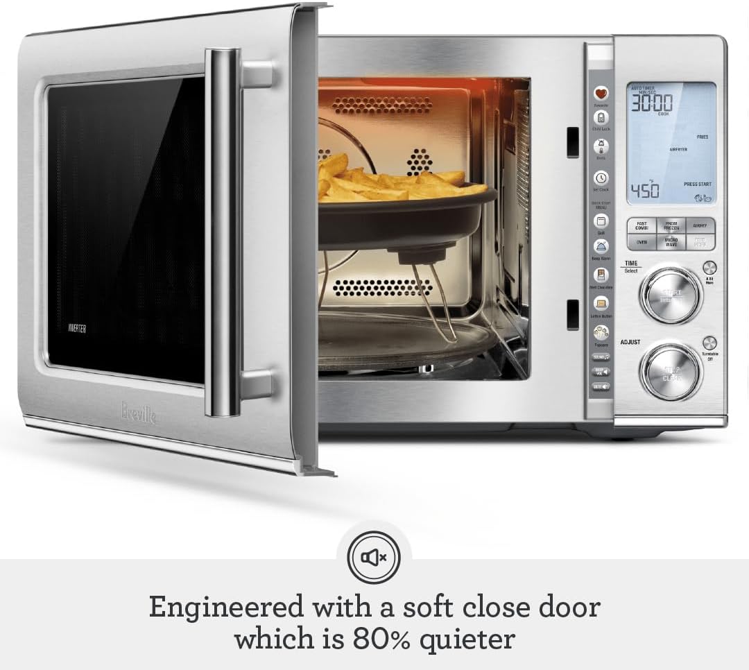 Breville RM-BMO870BSS1BUC1 Combi Wave 3-in-1 Microwave, Brushed Stainless Steel (Certified Remanufactured)