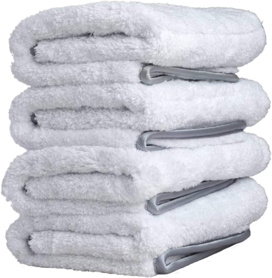 Adam's Double Soft Microfiber Towel - Premium Quality Microfiber Polishing Towel with Scratch-Free Satin Edge