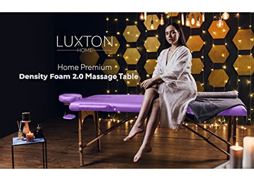 Luxton Home Premium Foam Massage Table Portable Foldable Massage Bed Height Adjustable