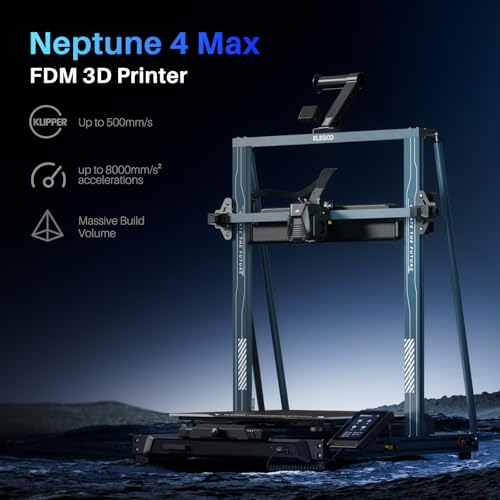 ELEGOO Neptune 3 Pro FDM 3D Printer with Auto Bed Leveling, Dual-Gear Direct Extruder, Dual Lead Screw Drive, Removable Capacitive Screen