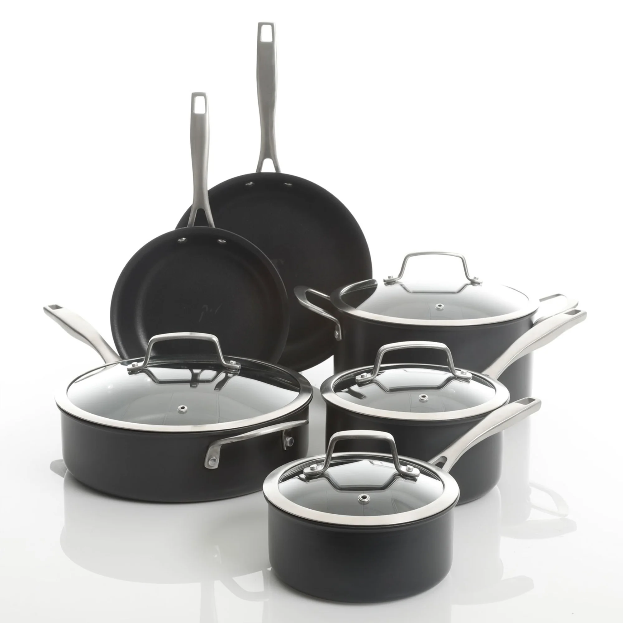 Kenmore Arbor Heights 10-Piece Hard Anodized Cookware Pots and Pans Set