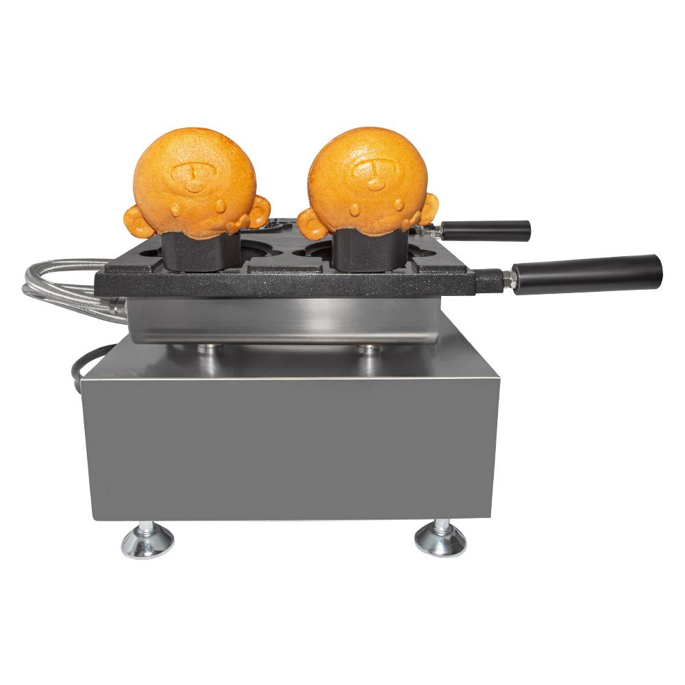 ALDKitchen Bear Shaped Taiyaki Maker | Stainless Steel Professional Taiyaki Iron with Nonstick Baking Molds | 2 Bear Shaped Waffles