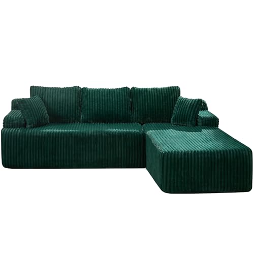 Modular Sectional Sofa Couches L-Shape Couch 3 Seat Modular Sofa Memory Foam Sectional Couches for Living Room