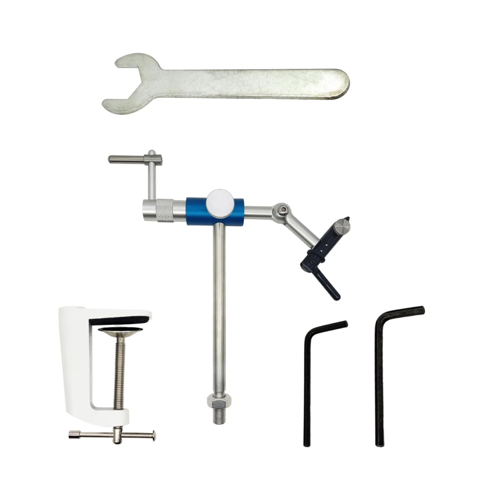 Fly Tying Vise,Rotary Fly Tying Vise Fishing Flies Tying Tool,Fly Gears 360 degree Rotation Multiple Adjustments