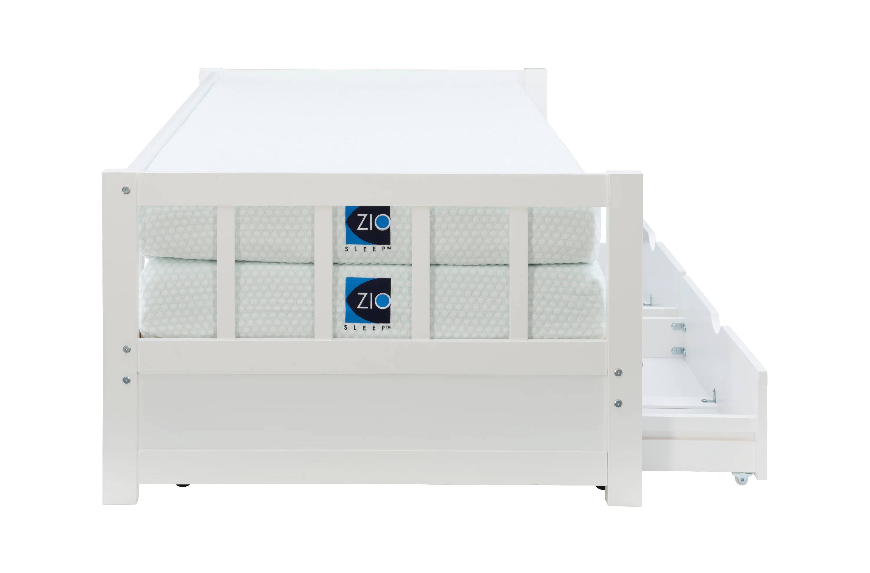 Galewood 2-Drawer Convertible Twin to King Daybed, White