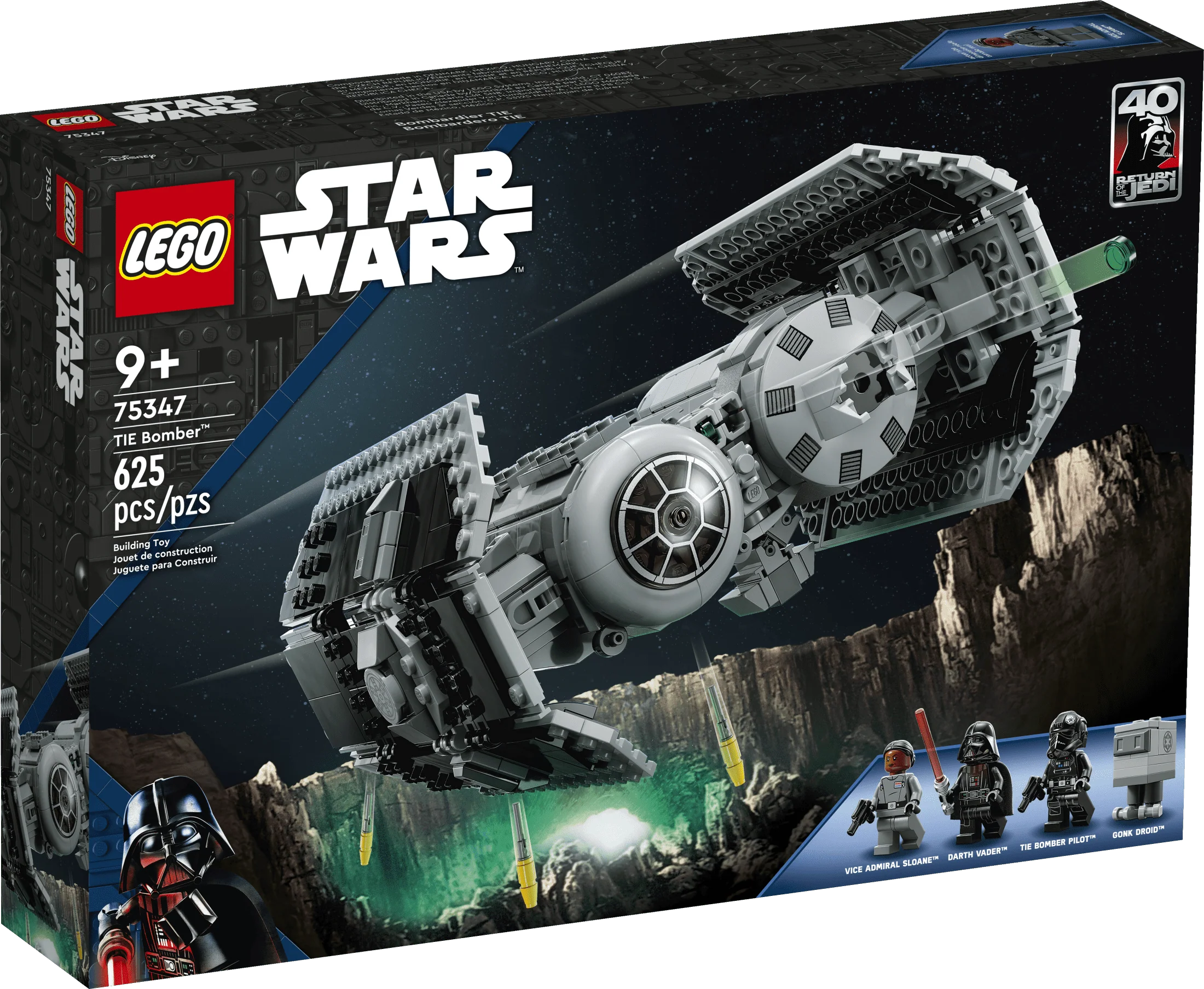 LEGO Star Wars TIE Bomber Starfighter Buildable Toy 75347